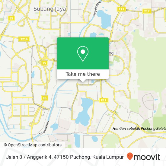 Peta Jalan 3 / Anggerik 4, 47150 Puchong