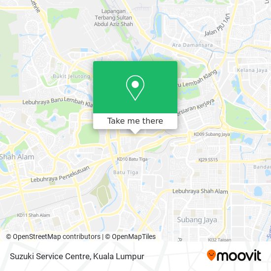 Suzuki Service Centre map