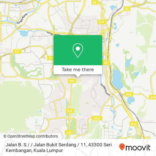 Peta Jalan B. S / / Jalan Bukit Serdang / 11, 43300 Seri Kembangan