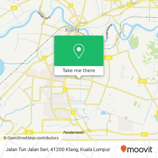 Peta Jalan Tun Jalan Seri, 41200 Klang