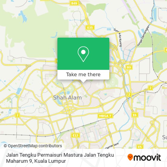 Peta Jalan Tengku Permaisuri Mastura Jalan Tengku Maharum 9