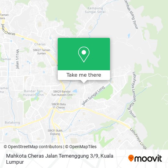 Mahkota Cheras Jalan Temenggung 3 / 9 map