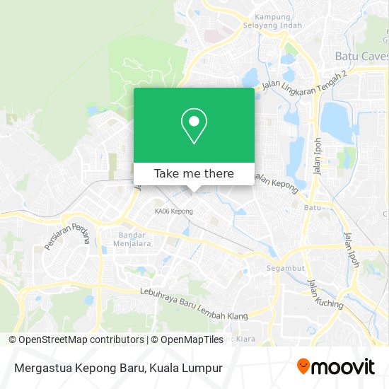 Mergastua Kepong Baru map