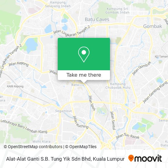 Alat-Alat Ganti S.B. Tung Yik Sdn Bhd map