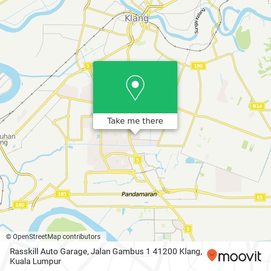 Peta Rasskill Auto Garage, Jalan Gambus 1 41200 Klang