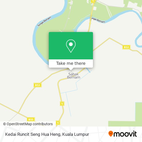 Peta Kedai Runcit Seng Hua Heng