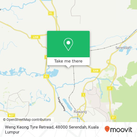 Peta Weng Keong Tyre Retread, 48000 Serendah