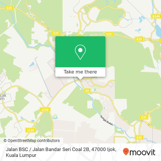 Peta Jalan BSC / Jalan Bandar Seri Coal 2B, 47000 Ijok