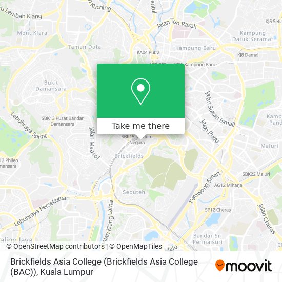 Brickfields Asia College (Brickfields Asia College (BAC)) map