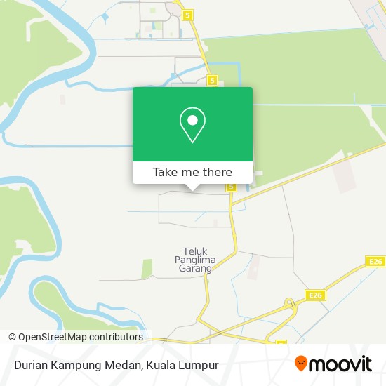 Durian Kampung Medan map