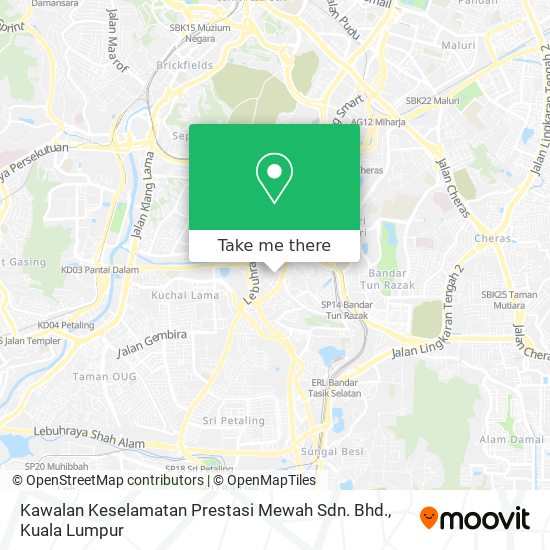 Kawalan Keselamatan Prestasi Mewah Sdn. Bhd. map