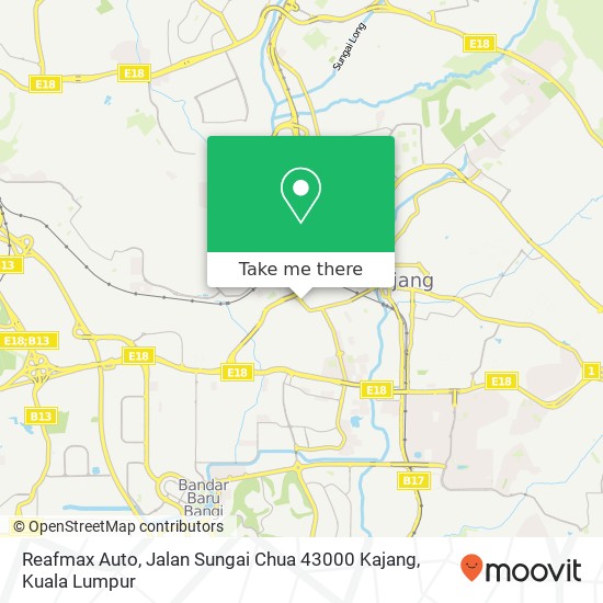 Reafmax Auto, Jalan Sungai Chua 43000 Kajang map