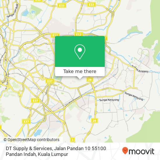 DT Supply & Services, Jalan Pandan 10 55100 Pandan Indah map