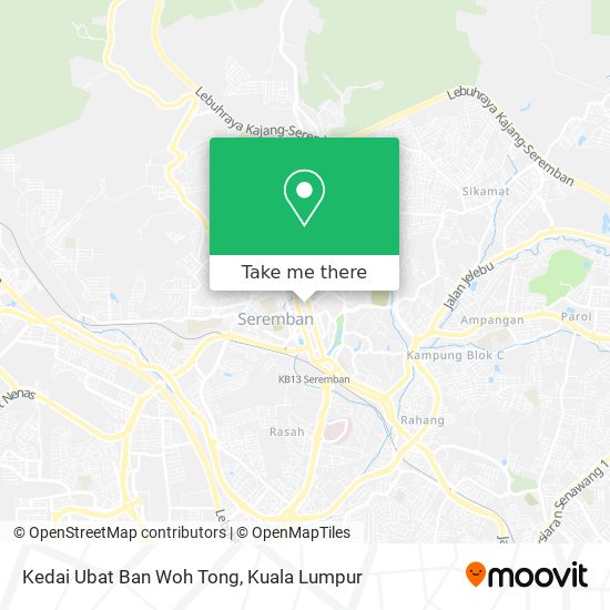 Kedai Ubat Ban Woh Tong map