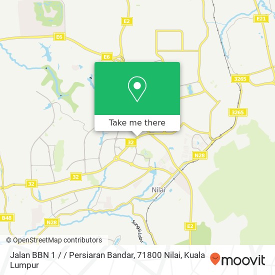 Jalan BBN 1 / / Persiaran Bandar, 71800 Nilai map