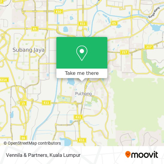 Vennila & Partners map