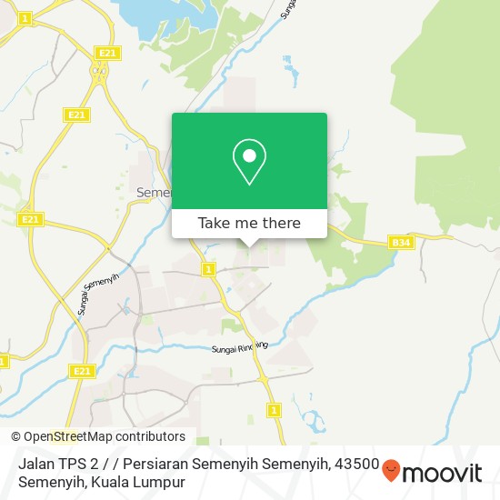 Peta Jalan TPS 2 / / Persiaran Semenyih Semenyih, 43500 Semenyih