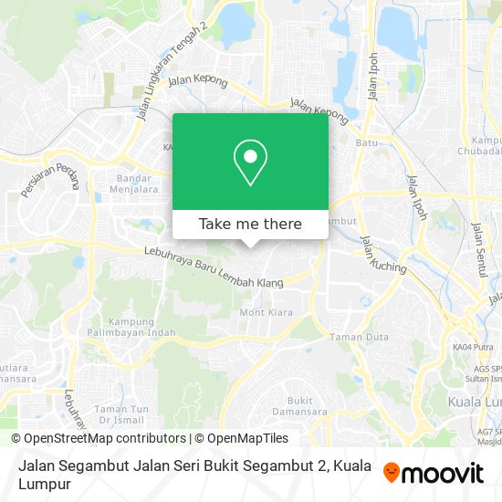 Peta Jalan Segambut Jalan Seri Bukit Segambut 2