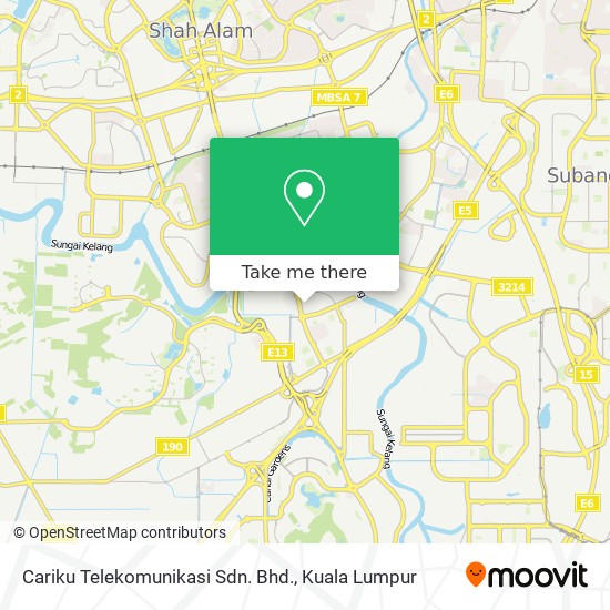 Cariku Telekomunikasi Sdn. Bhd. map