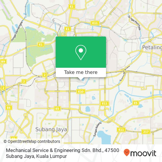 Mechanical Service & Engineering Sdn. Bhd., 47500 Subang Jaya map