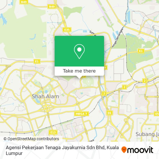 Agensi Pekerjaan Tenaga Jayakurnia Sdn Bhd map