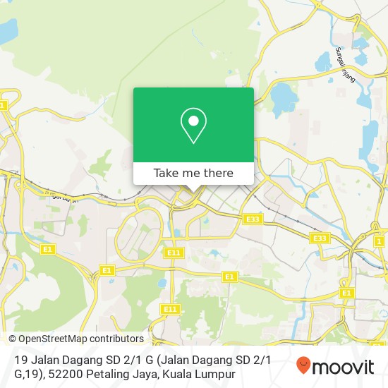 Peta 19 Jalan Dagang SD 2 / 1 G (Jalan Dagang SD 2 / 1 G,19), 52200 Petaling Jaya