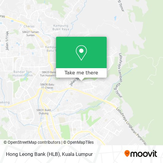 Hong Leong Bank (HLB) map
