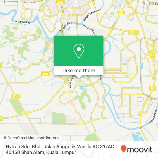 Hytran Sdn. Bhd., Jalan Anggerik Vanilla AC 31 / AC 40460 Shah Alam map