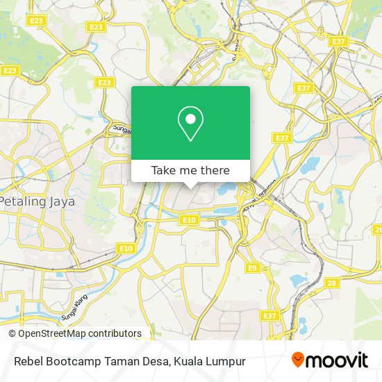 Rebel Bootcamp Taman Desa map