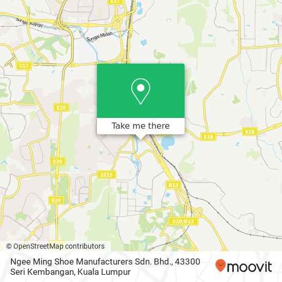 Ngee Ming Shoe Manufacturers Sdn. Bhd., 43300 Seri Kembangan map