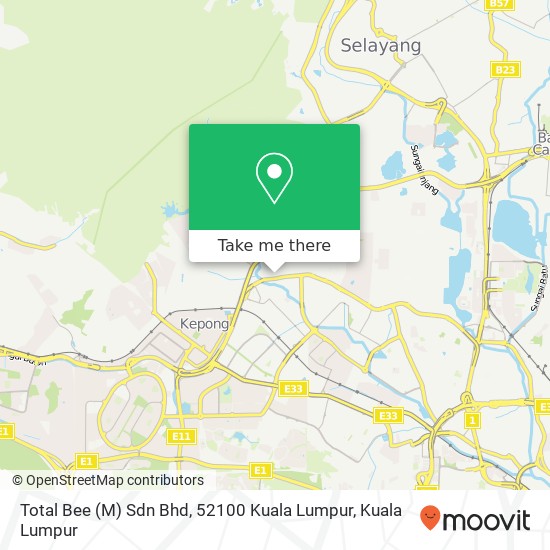 Total Bee (M) Sdn Bhd, 52100 Kuala Lumpur map