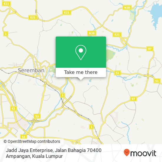 Jadd Jaya Enterprise, Jalan Bahagia 70400 Ampangan map
