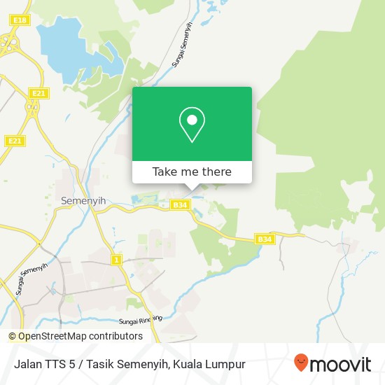 Peta Jalan TTS 5 / Tasik Semenyih, 43500 Semenyih