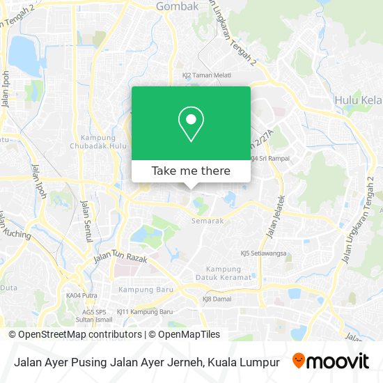 Jalan Ayer Pusing Jalan Ayer Jerneh map