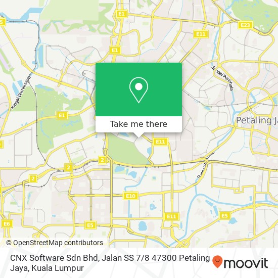CNX Software Sdn Bhd, Jalan SS 7 / 8 47300 Petaling Jaya map