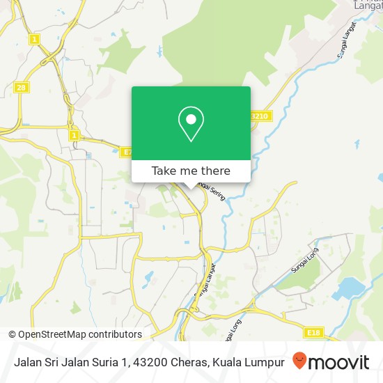 Jalan Sri Jalan Suria 1, 43200 Cheras map