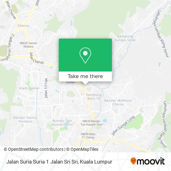 Jalan Suria Suria 1 Jalan Sri Sri map