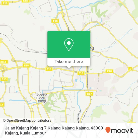 Peta Jalan Kajang Kajang 7 Kajang Kajang Kajang, 43000 Kajang