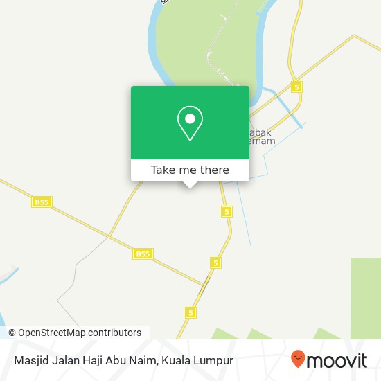 Peta Masjid Jalan Haji Abu Naim, 43500 Sabak Bernam