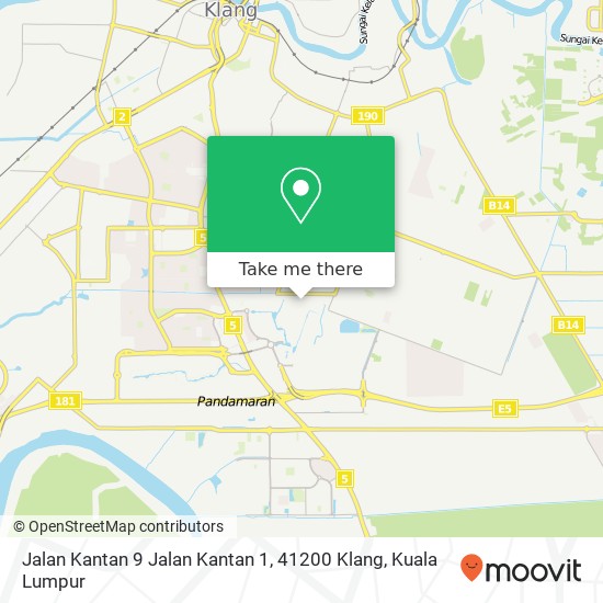 Jalan Kantan 9 Jalan Kantan 1, 41200 Klang map