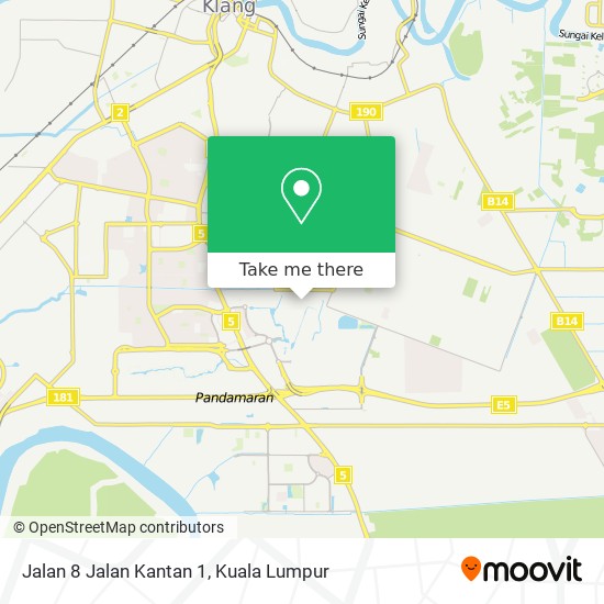 Jalan 8 Jalan Kantan 1 map