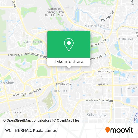 WCT BERHAD map