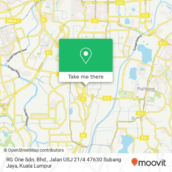 Peta RG One Sdn. Bhd., Jalan USJ 21 / 4 47630 Subang Jaya