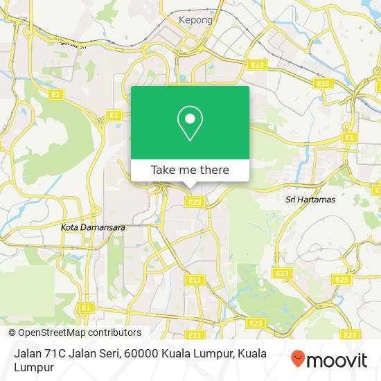 Jalan 71C Jalan Seri, 60000 Kuala Lumpur map