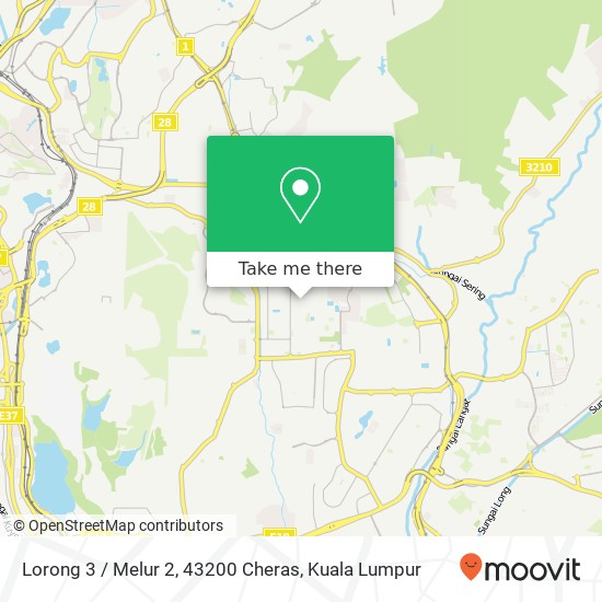 Peta Lorong 3 / Melur 2, 43200 Cheras