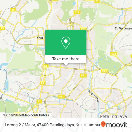 Lorong 2 / Melor, 47400 Petaling Jaya map