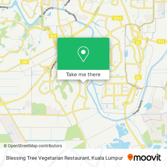 Blessing Tree Vegetarian Restaurant map