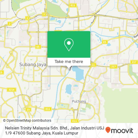 Nelsien Trinity Malaysia Sdn. Bhd., Jalan Industri USJ 1 / 9 47600 Subang Jaya map