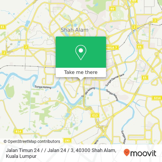 Peta Jalan Timun 24 / / Jalan 24 / 3, 40300 Shah Alam