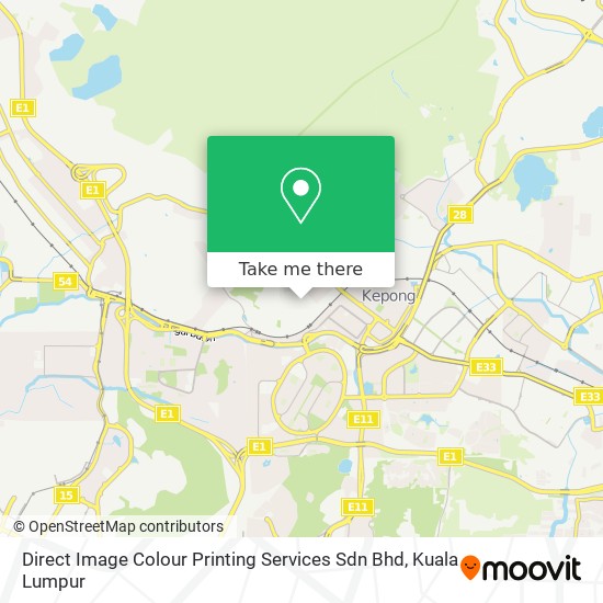 Direct Image Colour Printing Services Sdn Bhd map